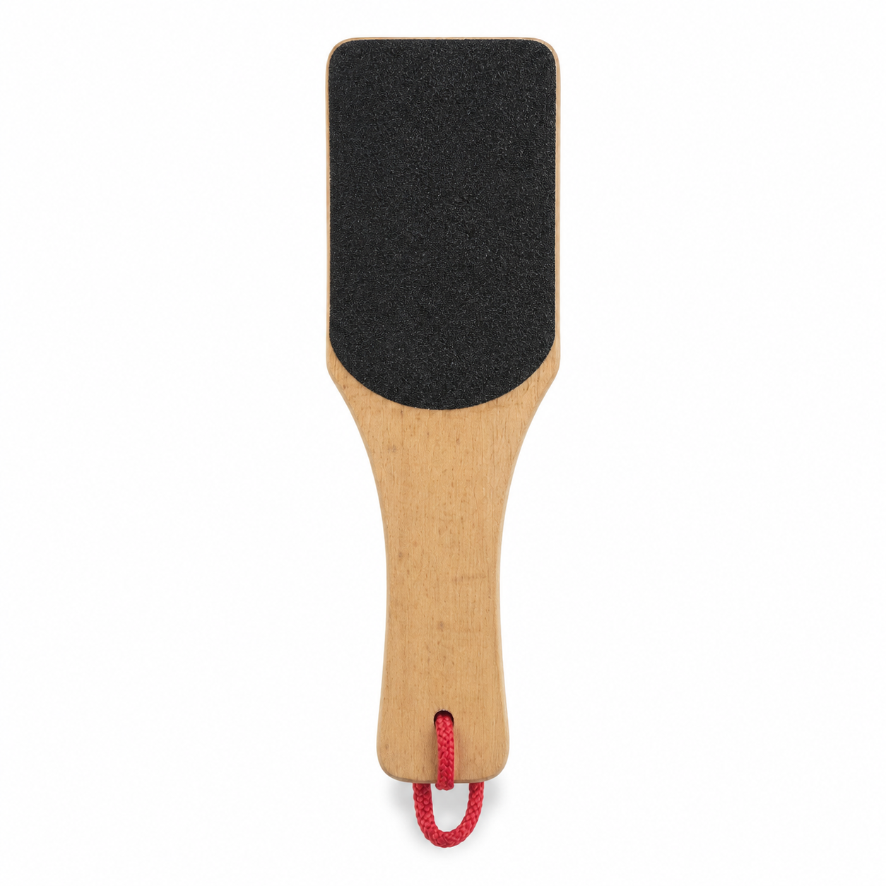 Step 3 — Fine side of the Beechwood Foot Buffer double-sided paddle