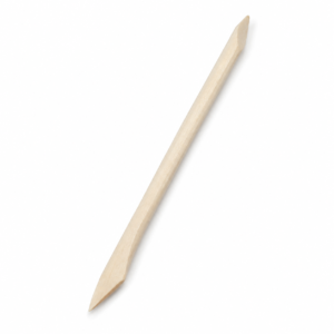 Real Orange Wood Dual Flat Head Manicure Stick