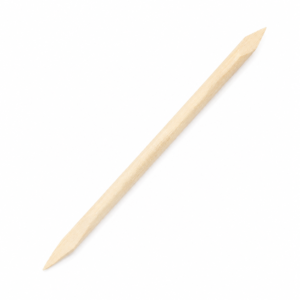 Orange Wood Pointed Flat Manicure Stick
